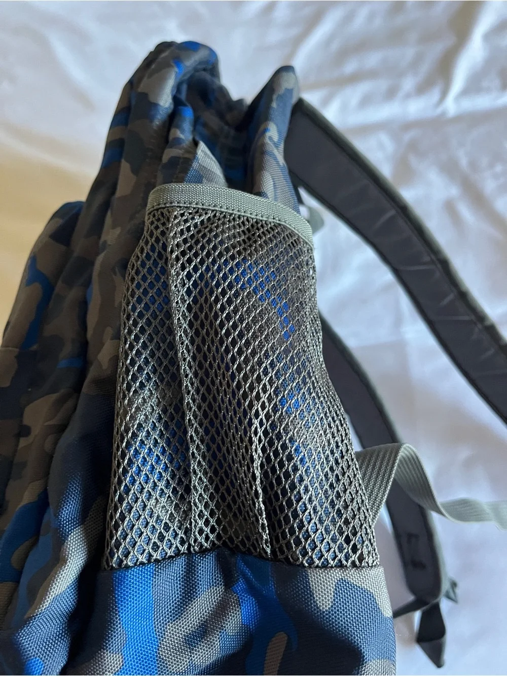 Trans by JanSport Blue Camo Backpack School Bookbag Travel Daypack